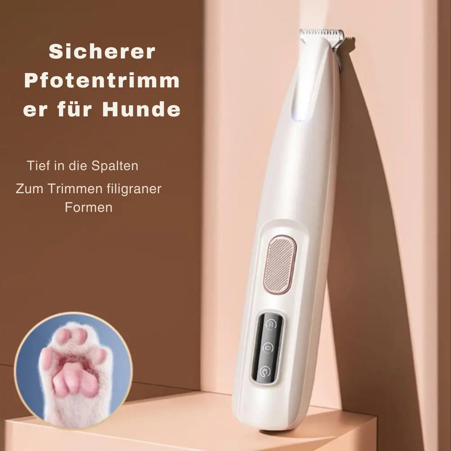 Pfotenfreund® | Leise LED-Tierschermaschine