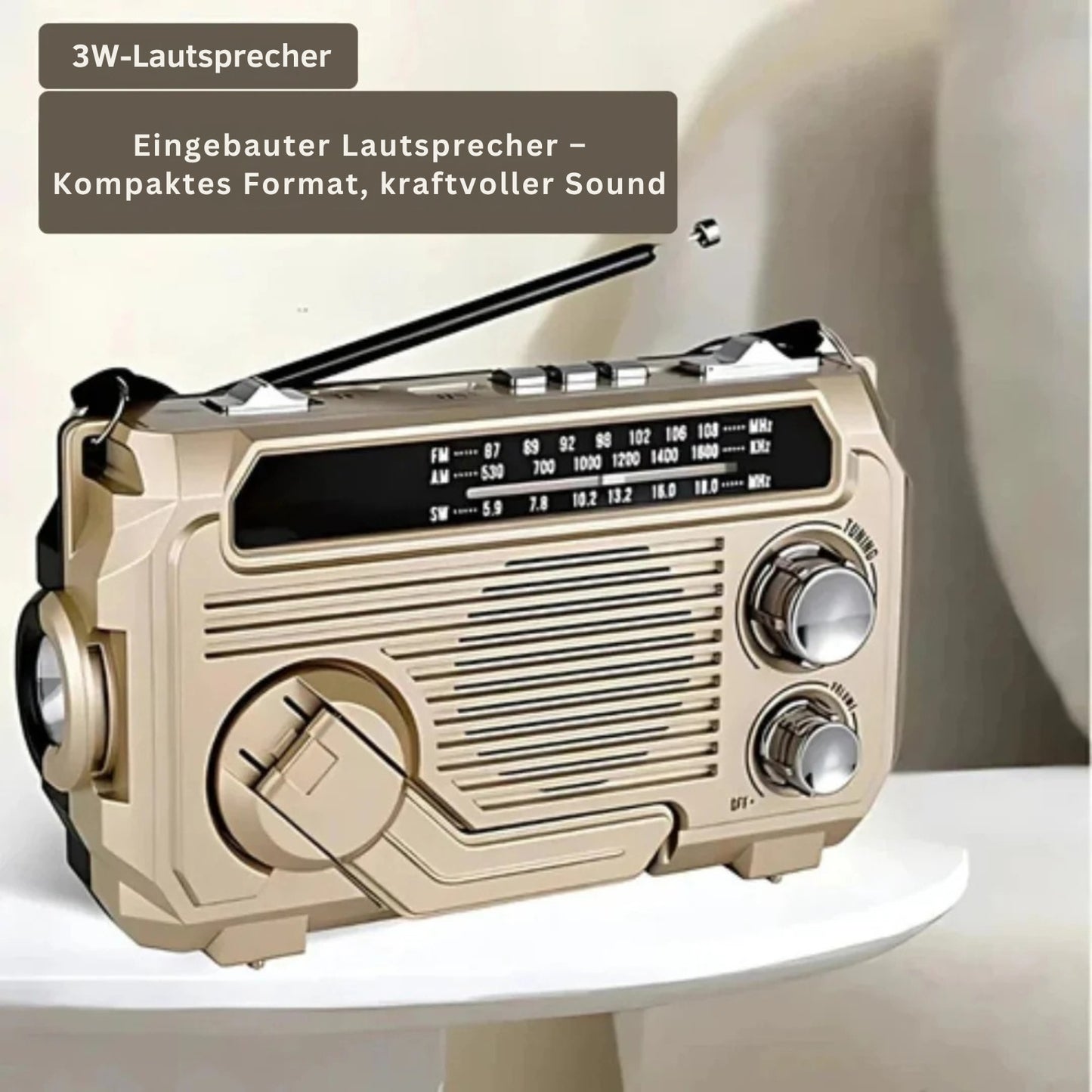 Krisenfunk 3000 | Solar Notfallradio mit SOS