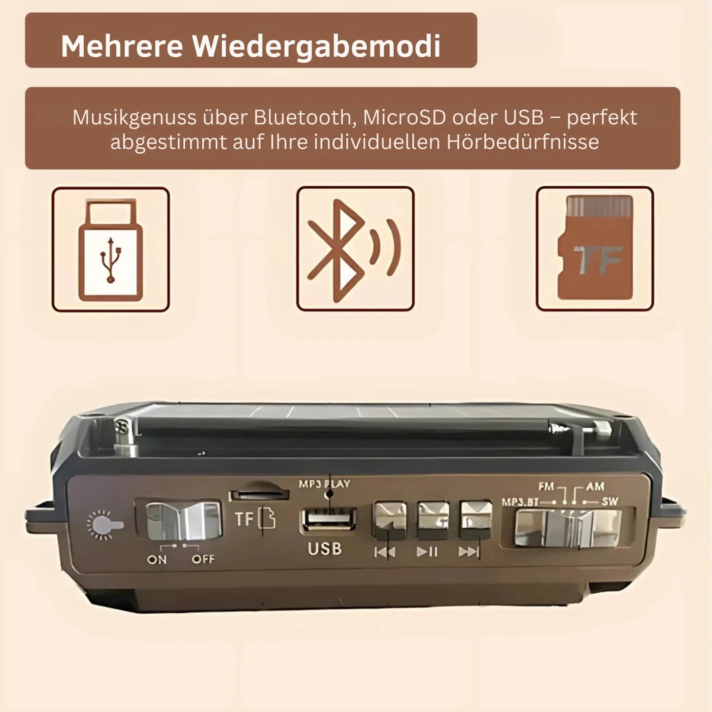 Krisenfunk 3000 | Solar Notfallradio mit SOS