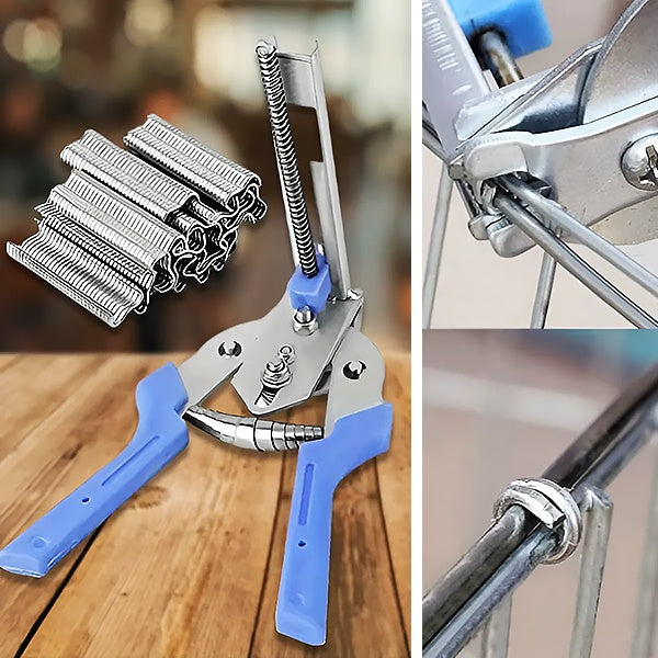 GitterFix Pro® | Professionelle Hog Ring Zange für Draht und Gitter