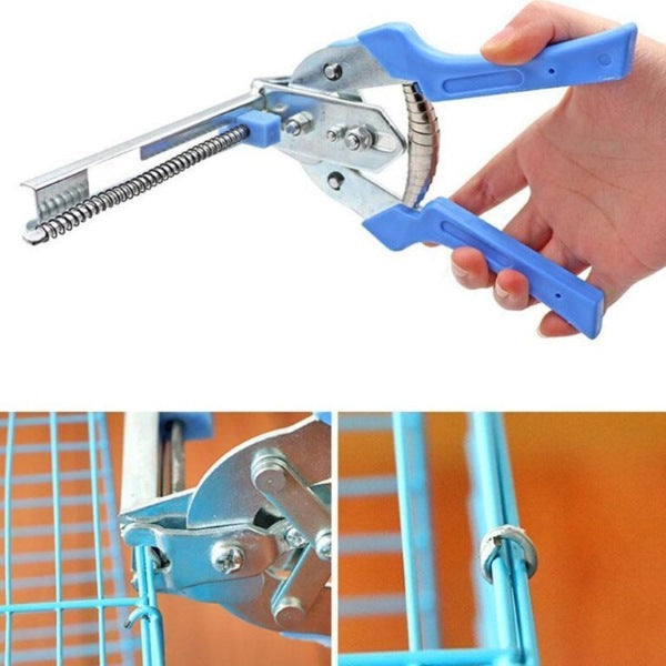 GitterFix Pro® | Professionelle Hog Ring Zange für Draht und Gitter