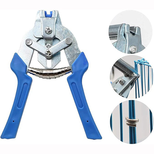 GitterFix Pro® | Professionelle Hog Ring Zange für Draht und Gitter